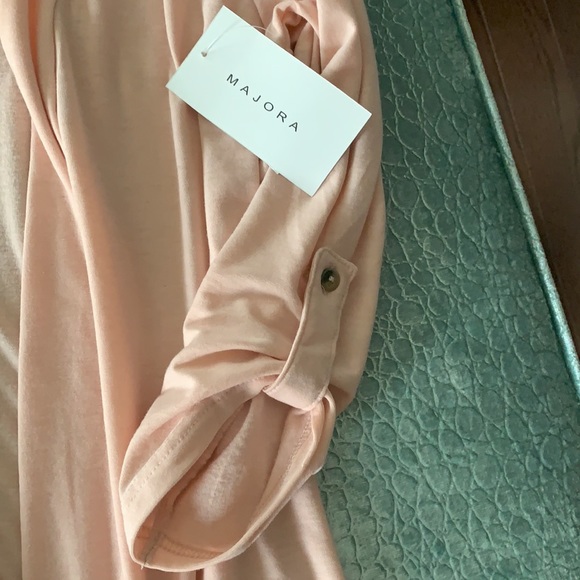 Pink 3/4 sleeve sweater/cardigan - Picture 2 of 4